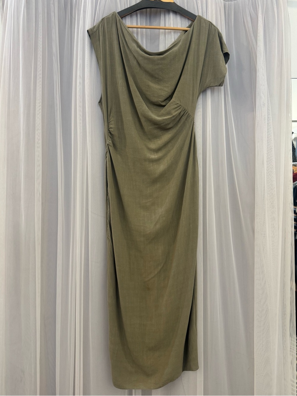 ASOS Design Asymmetric Linen Dress
